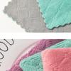 Absorbent Kitchen Towels Soft Microfiber Cleaning Cloths Non-stick Oil Dish Cloth Rags For Kitchen Household Dish Towel
