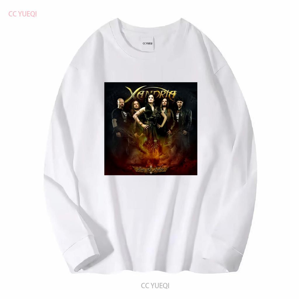Inspired Xandria Fire Ashes Black Unisex T Shirt Size S To 5xl Fans K2894 Vintage Washed Soft Comfortable Casual Homme