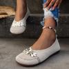 Plus Size 43 Women Shoes  New Fashion Sequins Round Toe Flat Shoes for Women Mesh Breathable Soft Sole Casual Shoes Zapatos