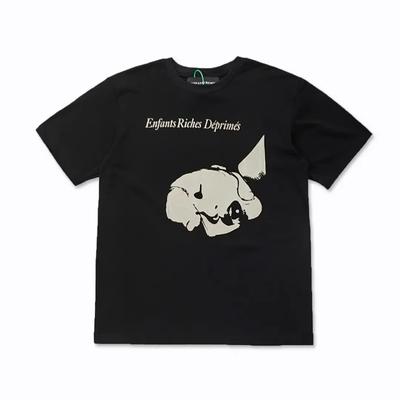 ERD Меланхолия Модный Бренд Второе поколение Портрет Хай-стрит Принт Свободная Парная Футболка Ретро Круглый Вырез Короткий рукав