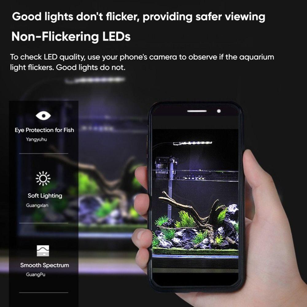 New 5W/7W/9W/12W Fish Tank Light LED Ultra-thin Aquatic Lamp Light Growth Clip Light Fish Tank