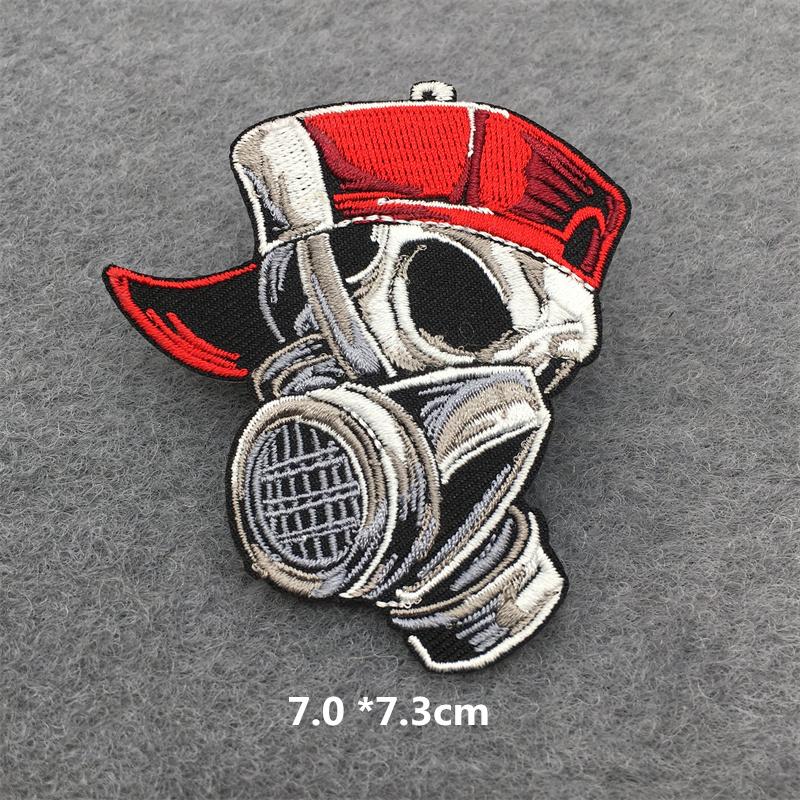 Iron On Sticker Embroidered Patches For Clothing Anime Clorhing Stickers Punk Sewing Iron-On Transfers For Clothing