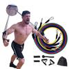 11 Pcs Resistance Tube Bands Set Fitness Yoga Gym Pull Rope Exercise Home Training Expander Door Anchor With Handle Ankle Strap