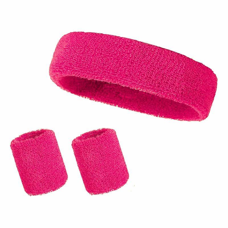 Sports Headband and Wrist Strap 3-piece Set, Sports Football Sweat Absorber, Girl's Headband and Wrist Sweatband