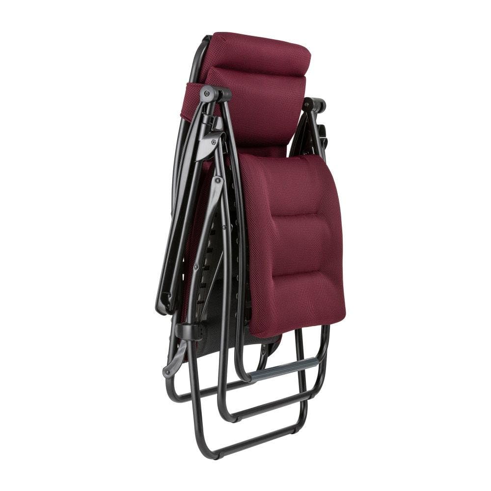 Lafuma Recliner RSX AIRCOMFORT Wine Red Outdoor Made In France Zero Gravity Zero Gravity LFM2038-3186