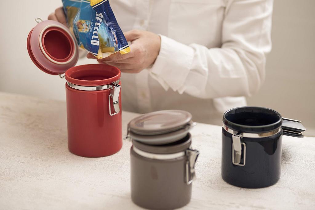 ZEROJAPAN Zero Japan Coffee Canister 200 Ivory IV Storage Container Made In Japan Mino Ware CO-200