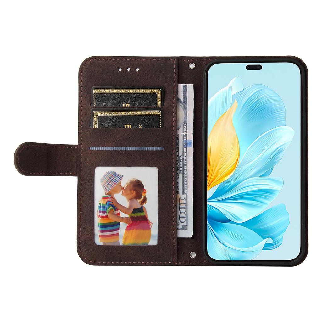 For Honor 200 Lite Leather Wallet Cases Skin Touch Phone Cover Stand with Strap