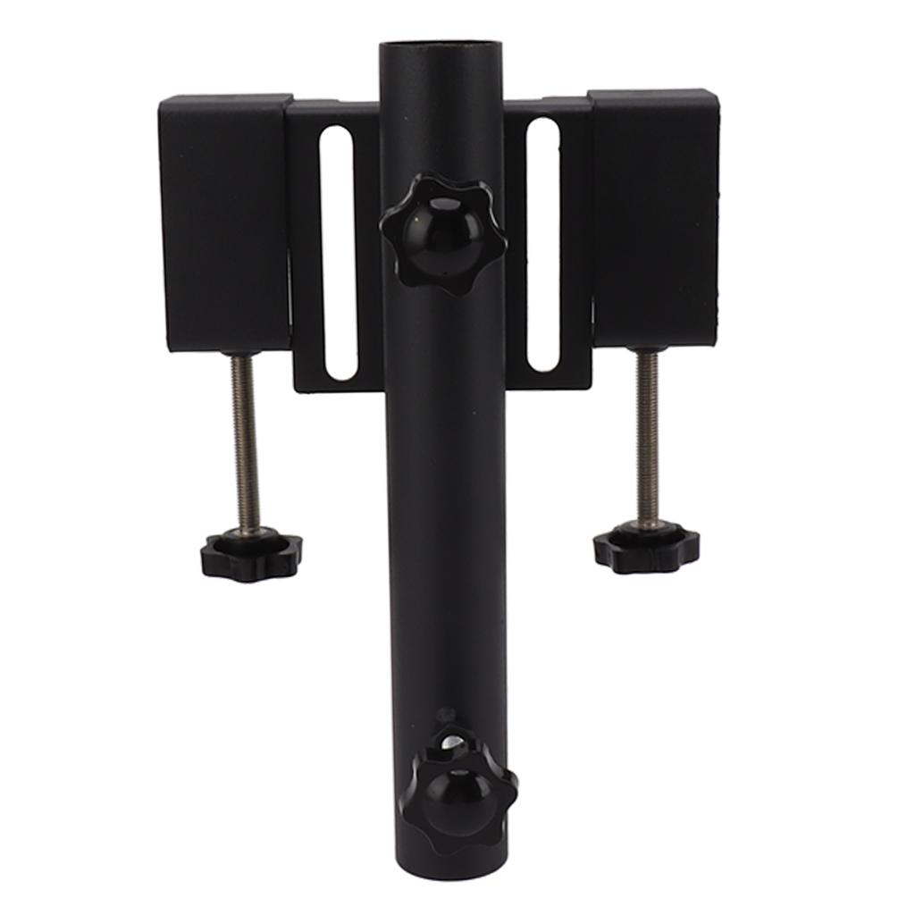Pickup Flagpole Mount Firm Support Steel Universal Truck Flagpole Holder for Most Pickups Black