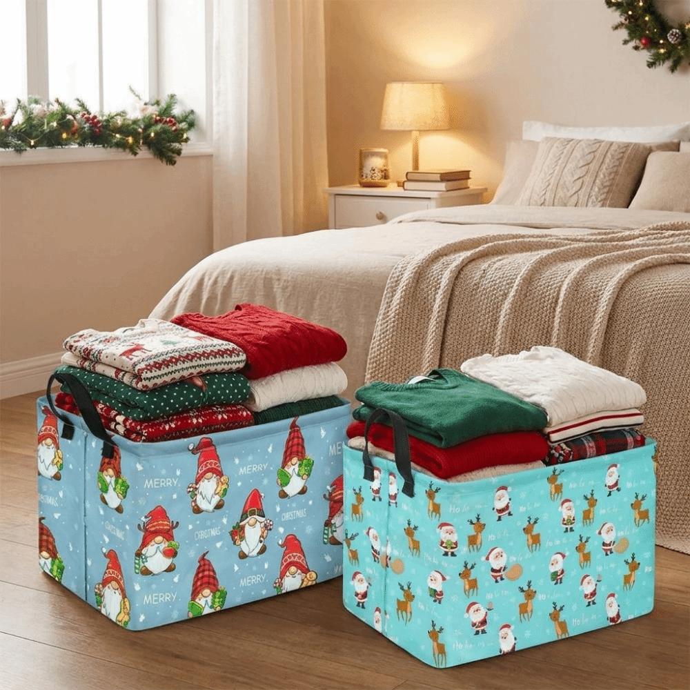 Rectangular Christmas Storage Basket Christmas Gift Storage Box Christmas Home Decor