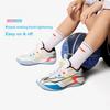 Баскетбольные кроссовки Li Ning Kids из искусственной ткани, легкие, удобные, нескользящие, прочные, с низкой посадкой, детские кроссовки Standard-White YKBU075-1