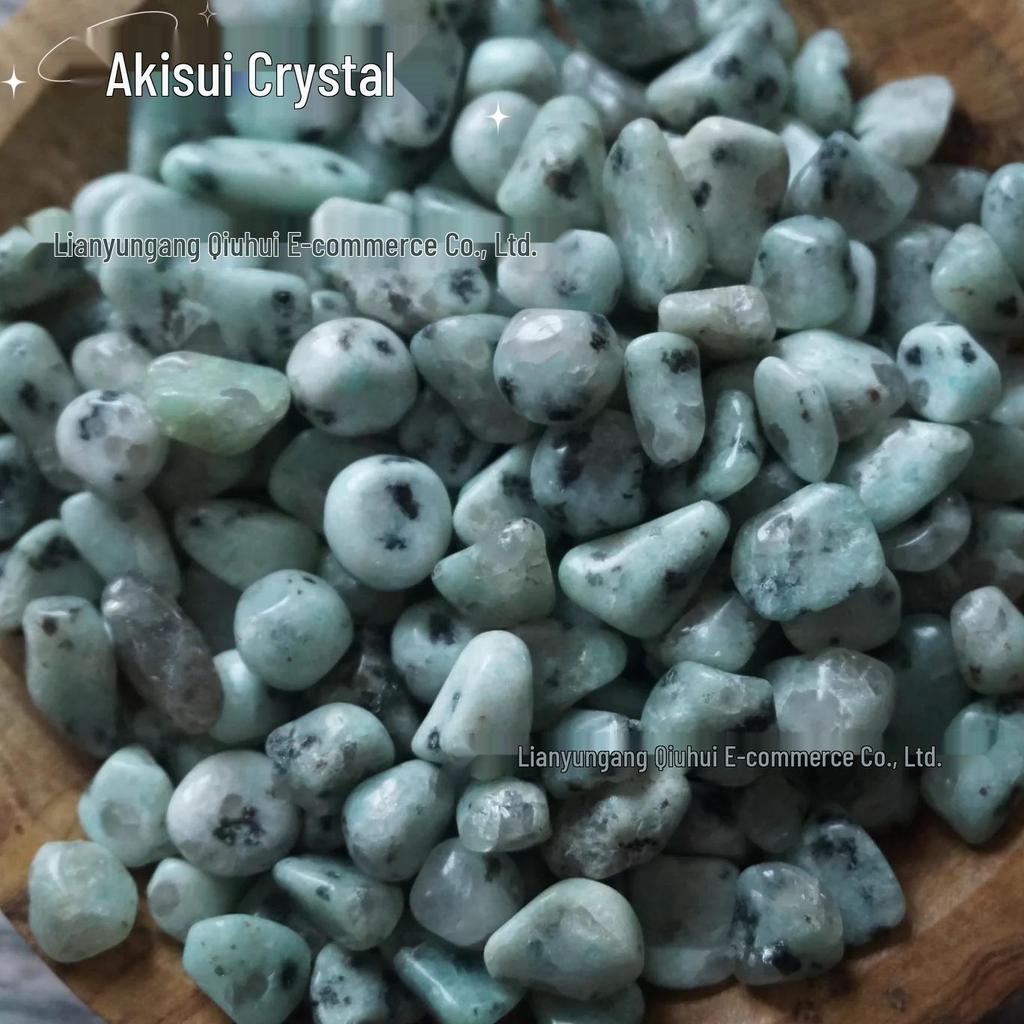 Тяньшаньский голубой киви зеленый точечный щебень для украшения аквариума и цветочного горшка