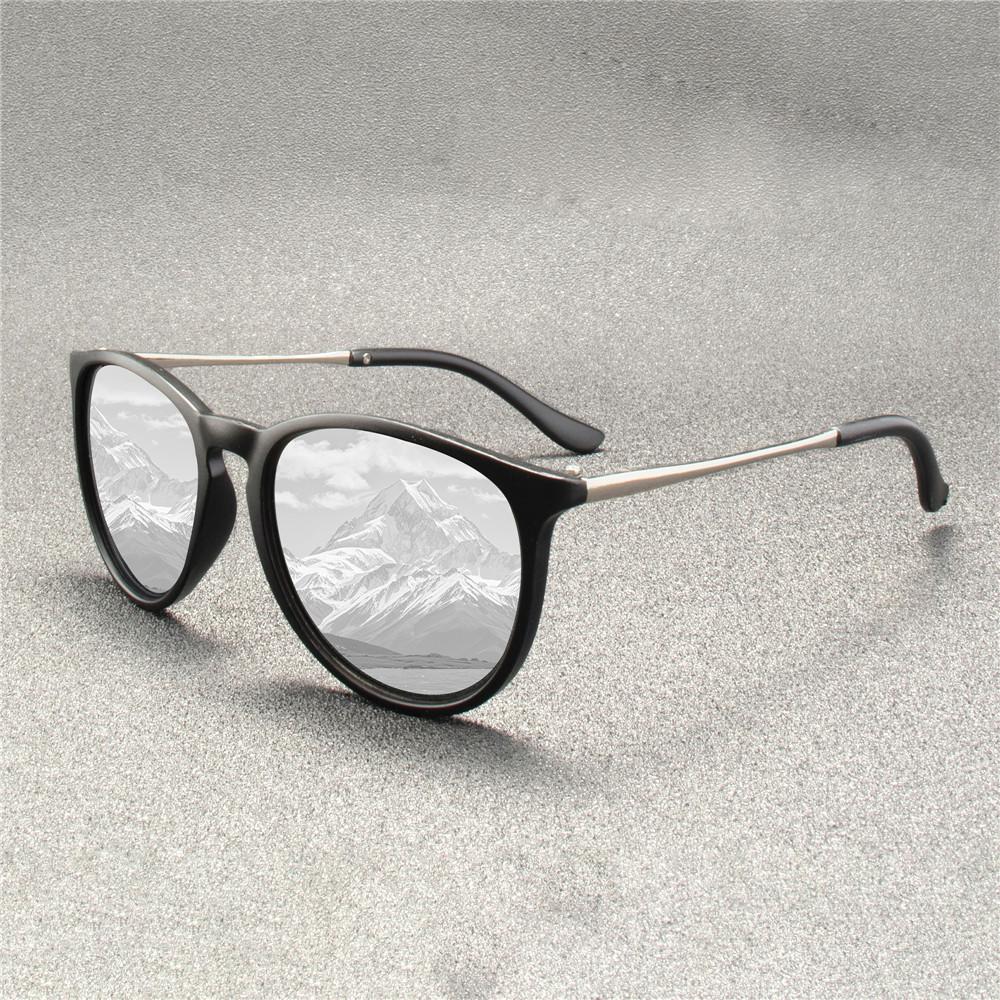 3PCS  Retro Male Round Sunglasses Women Men Brand Designer Cat Eye Sun Glasses Alloy Mirror