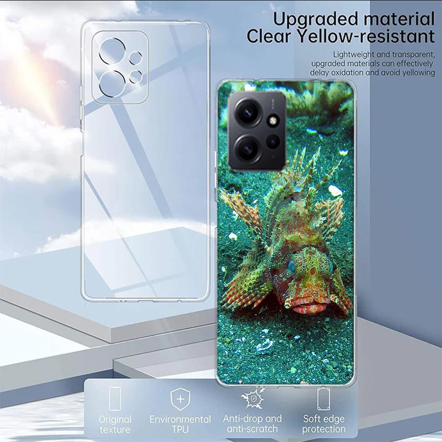 Clown Fish in the Sea or Ocean Phone Case For Redmi Note 14 15 Pro 5G 13 12 Pro Plus 11 11T 11E 11S 10 Pro 10S 9 9S Cover Cell C