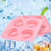 Silicone Ice Mold DIY Funny Gift Pink 4 Hole Tooth-shaped Ice Making Tray Kitchen Supplies