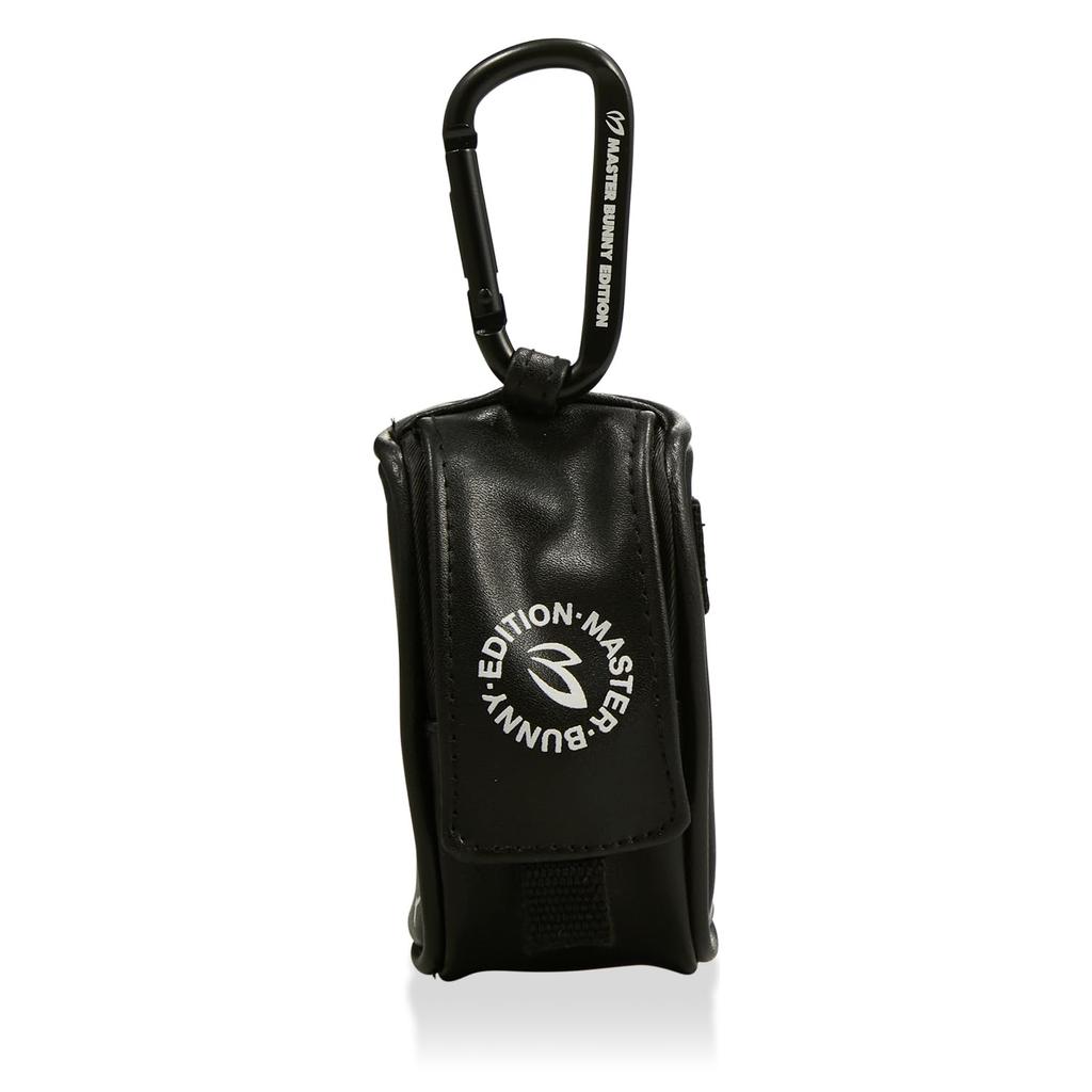 [Master Bunny] Ball Pouch (synthetic Leather, with Carabiner)  Golf  758-4184605 010Black