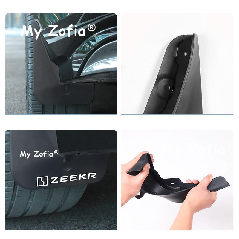 For Zeekr 7x 2025 2026 Car Styling Front And Rear Mudguard Cover Car Mudguard Splash Guard Fender Mudflap Plate Accessories