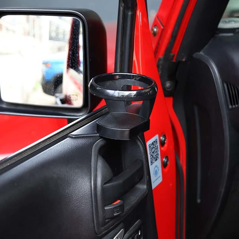 Передняя дверь, кронштейн для стакана с водой, держатель, подставка для Jeep Wrangler JK 2011-2017, аксессуары для салона автомобиля