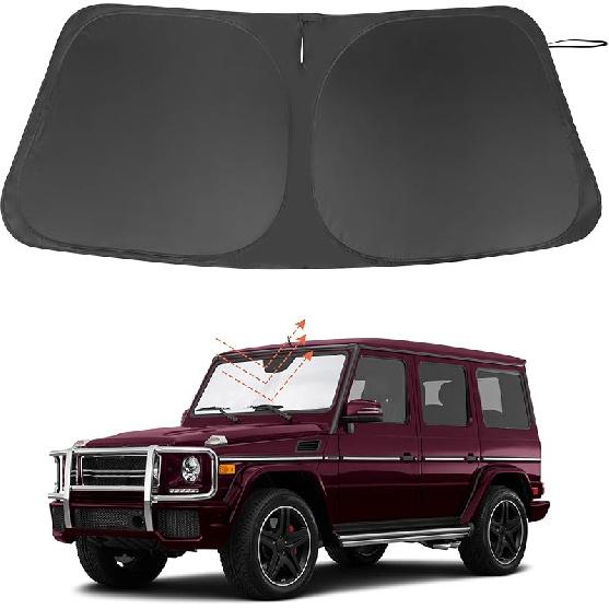 TINGLU Солнцезащитный козырек для Tesla Model X Tesla X 2016-2024 2025 Аксессуары Солнцезащитный козырек на лобовое стекло Защита от УФ-лучей Накидка на солнцезащитный козырек С