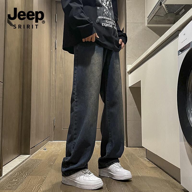 JEEP SPIRIT Men's Retro Denim Jeans