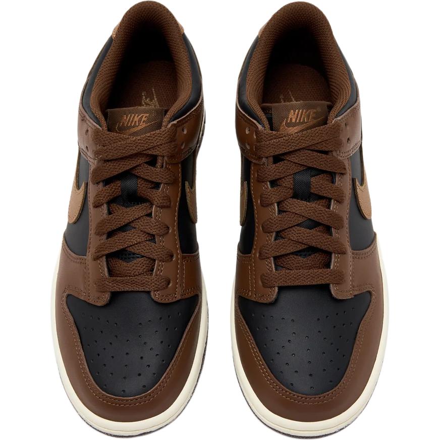 Nike Кроссовки Nike Dunk Low GS Black Cacao Wow для детей Коричневый Кокосовое молоко Британский загар FB9109-006