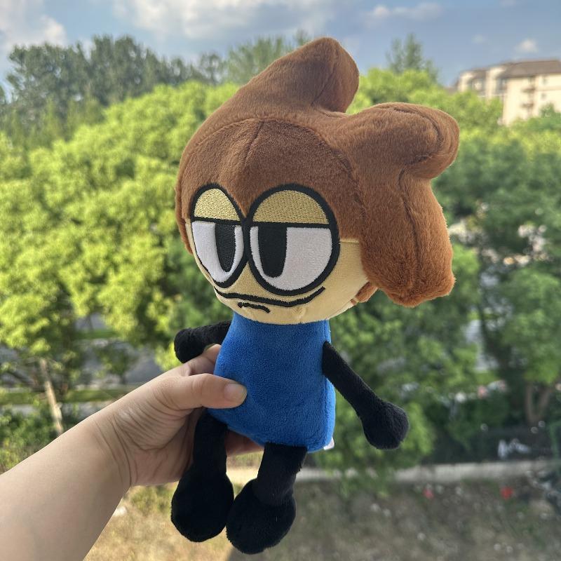 Puffymillie Plush Cute Male Cartoon Character Stuffed Doll Soft Plush Figure Home Sofa Decor Lovely Gift for Animation Game Hobby Fans and Plush Lover