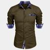 Formal Men's Shirt Long Sleeved Autumn Casual Men's Shirt Men's Clothing Shirts (men’s)