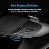 Автомобильный комплект Bluetooth 5,0 с громкой связью, HIFI-динамик, 2 Вт, беспроводной аудиоресивер, MP3-плеер, музыкальный плеер, зажим для солнцезащитного козырька с шумоподавлением