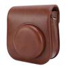 Protective Case Fit for Fujifilm Mini12 Mini11 Camera PU Leather Instant Camera Storage Bag with Shoulder Strap Brown