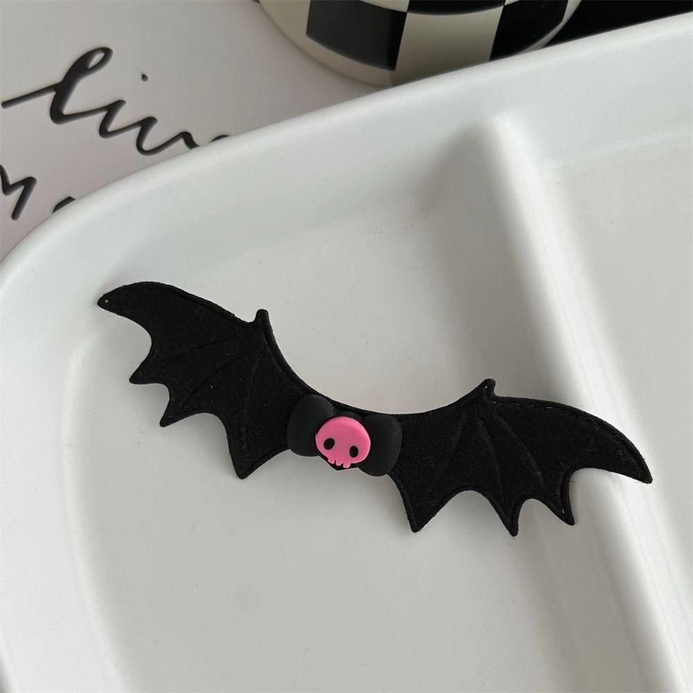 Ghost Bat Wings Hair Clip Lolita Bat Duckbill Clip Cute Halloween Hairpin Girls