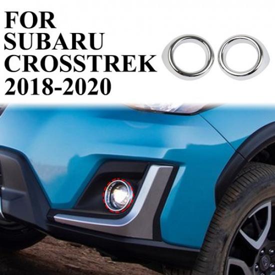 2 шт. Хромированная накладка на противотуманную фару для Subaru XV Crosstrek 2018-