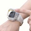 Роскошный мод-комплект для Apple watch Ultra 3/2/1 49 мм Спортивный резиновый ремешок+чехол для Iwatch ultra 49 мм Прозрачный ледяной чехол Комплект для переделки