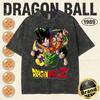 Летняя семейная футболка Dragon Ball в винтажном стиле для мужчин, стираная, высокое качество, ностальгическая печать, тяжелый ретро топ