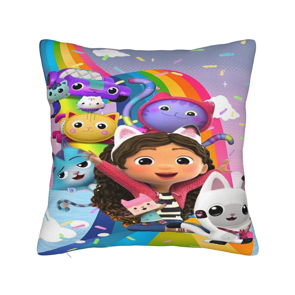 Y2K Sofa G-Gabbys dollhouses cartoonDecoration Pillowcases Merch Pillow Covers Square Multiple Sizes