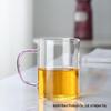 Набор маленьких стаканов из высокоборосиликатного стекла с цветными ручками для воды, сока и чая с заваркой