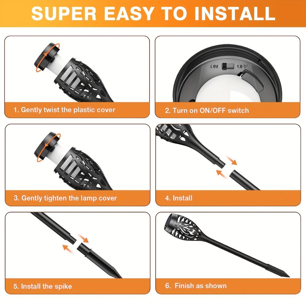 4/6/8/12 Уличные солнечные фонари с миганием, водонепроницаемые светодиодные фонари для садов, кемпинга, вечеринок, садов, Хэллоуина, автоматическое включение