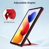 Wristband Retro Vegan Leather Back Tablet Case with Holder For Xiaomi Redmi Pad 2 SE 9.7 2026, Shockproof Slim Tablet Cover