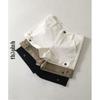 The Pink Lowrise Rollup Side Button Shorts