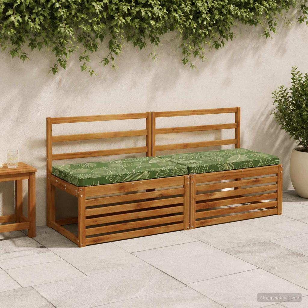 1 piece VUGHT bench cushion 100percent polyester leaf design