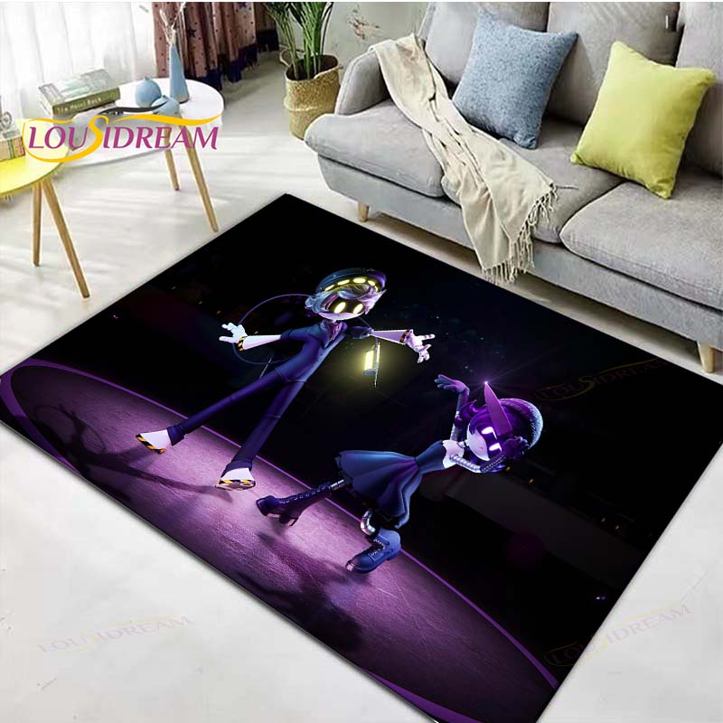 Hot Cartoon Murder Drone Floor Mat INS Style Soft Bedroom Floor House Laundry Room Mat Anti-skid Household Carpets Gift