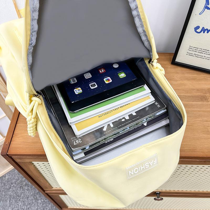 Рюкзак Женский Средняя Школа Старшая Школа Ученик Школьная Сумка ins Японский Простой Универсальный Большая Вместимость Дорожный Рюкзак Мужской