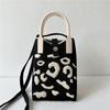Fashion Vintage Crochet Spot Handbag Summer Knit Square Bag Sling Bag Crossbody Bag