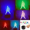 Спортивный 3D ночник USB Сенсорный Цветной Свет Атмосферный Свет для Комнаты Подарочный Свет.