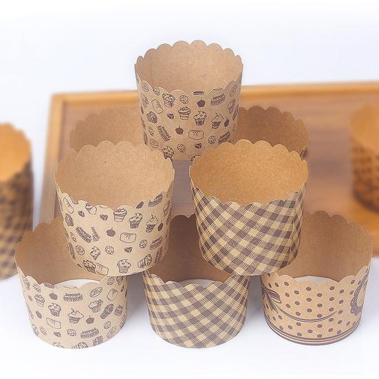 Creative Convenient Strong Construction Wood Pulp Paper Easy Release Utility Cupcake Liner Kitchen Supplies Cupcake Cup