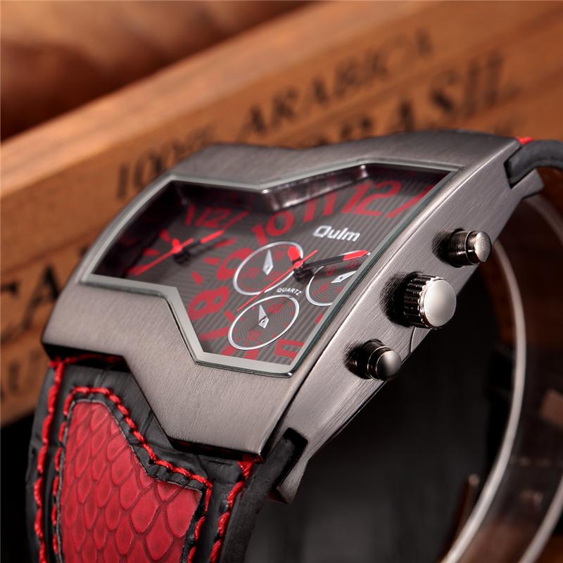 Big Dial Men's Sports Wristwatch with Quartz Movement