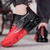 Мужские красные спортивные баскетбольные кроссовки в уличном стиле для бега, кроссовки для студентов, большие размеры для бега