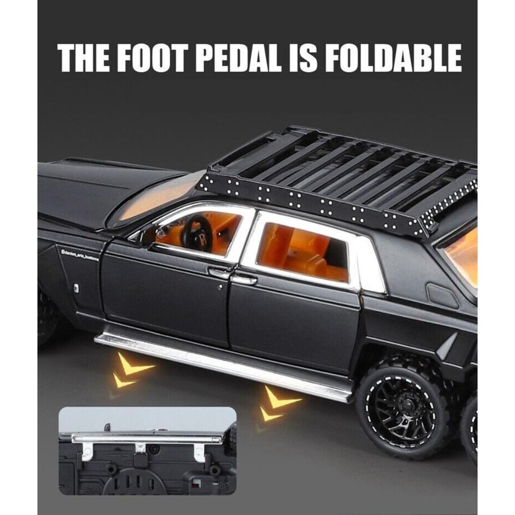 Литая модель автомобиля Rolls-Royce Phantom 6x6 Alloy Pickup 1/32 - Звук и свет в подарок