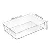 1Pc Transparent Storage Box Storage Table Plastic Container Drawer Storage Stationery And Makeup Storage Box