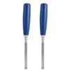 2pcs Wood Chisels High Hardness Wood Carving Chisel Set with Blue Handle for Woodworking Flat