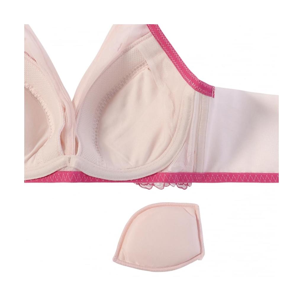 AMOSTYLE Очаровательный бюстгальтер с глубоким V-вырезом Charming Slim Line Handsome Rose M015 Размер F65 Гламур(р) (белый)