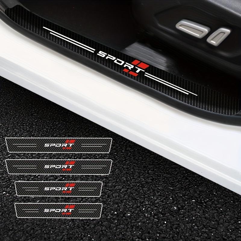 4 шт. Пороговая планка для автомобиля Водонепроницаемая защитная полоса Накладка на порог двери Защитная полоса от царапин Противоударная полоса Подходит для всех моделей